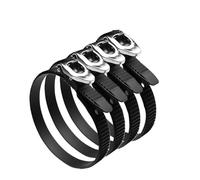 4pcs 20 Inch Heavy Duty Reusable Ratcheting Cable Ties with Stainless Steel Buckle, Adjustable Locking Straps