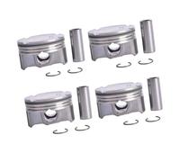 4PCS 23410-2G400 Pistons & amp; Kit d'anneaux compatible avec sonate Optima 2.0L DOHC Engine pour le numéro de pièce 23410-2G400