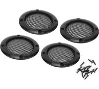 4pcs 2inch audio haut-parleurs grille de protection décorative (noir)