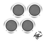 4pcs 2inch en haut-parleur audio calandre protectrice de la calandre en haut en haut audio décorative (Argent)