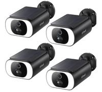 4PCS 2K Camera Solaire Exterieur WiFi sans Fil Camera Surveillance sur Batteries avec Détection Mouvement, Vision Nocturne, IP66