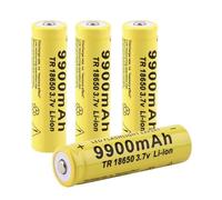 4PCS 3.7V 18650 9900mah batterie rechargeable Li-ion pour torche de lampe de poche LED ect.