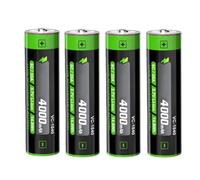 4pcs 3.7V 4000mAh VC-1840 Tip Li-ION Rechargeable Battery Replacement for Flashlight Headlamps