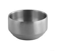 4pcs 304 Stainless Steel Rice Bowls Double Layer(B)