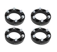 4PCS 30MM 6 Stud Aluminium Alloy Wheel Spacers Adapters Ideal for Upgrading Vehicle Performance on Various Cars Including L200 and B2500 with Balance and Fit (Black)