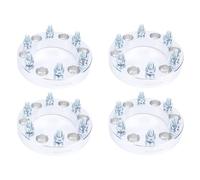 4PCS 30MM 6 Stud Aluminium Alloy Wheel Spacers Adapters Ideal for Upgrading Vehicle Performance on Various Cars Including L200 and B2500 with Balance and Fit (Silver)