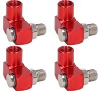 4Pcs 360 Degree Air Hose Connector 1/4in NPT Thread Industrial Air Fittings Pneumatic Tool Adapter