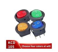 4Pcs 3Pin ON/OFF Car 220V/12V Round Rocker Dot Boat LED Light Toggle Switch SPST Light Switch NWPNLXEA(4 colors,220V)