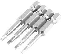 4pcs 50mm Triangle Screwdriver Bits ��1.8/���2.0/���2.3/��2.7 1/4 Inch Hex Shank