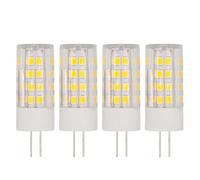 4pcs 5W Ampoule G4 LED 220V Ac T3 Jc Type Bi-broche Blanc froid 6500K Non dimmable pour l’éclairage paysager extérieur Terrasse Escalier Escalier Chemin Lumières Éclairage Maison ,5W,Blanc froid