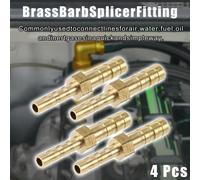 4pcs 6mm - 4mm Droit Forme Barb Laiton Tuyau Raccord Connecteur