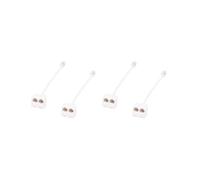 4Pcs 6P4C Rj11 Double Femelle Vers Male Cable Telephonique Adaptateur Repartiteur