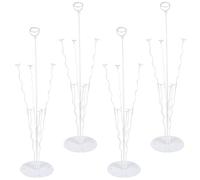 4pcs 70cm Ensemble de présentoir de Support de Balloon de Table à Manger, bâtons de Blloon Transparents, décoration de Support de Balloon de Bureau pour la Célébration de fête, Anniversaires