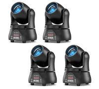 4PCS 70W Beam Lyre LED Lumière de Scène Tête Mobile, Lumière Disco LED RGBW DMX512 Jeu de Lumière Soirée Commande Vocale Lumière de fête pour Club Bar Halloween DJ