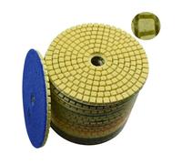 4PCS 80mm 100mm Diamond Polishing Pad 3" 4" Wet Buff Disc Abrasive For Sanding Marble Granite Concrete Grinding Countertop Stone(200,3 inch)