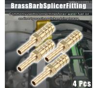 4pcs 8mm - 5mm Droit Forme Barb Laiton Tuyau Raccord Connecteur
