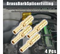 4pcs 8mm - 6mm Droit Forme Barb Laiton Tuyau Raccord Connecteur