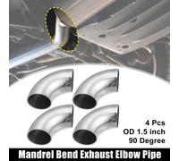 4pcs 90 Degré Pli Échappement Tube Mandrin Pli Coude 1.5"