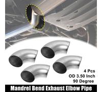4pcs 90 Degré Pli Échappement Tube Mandrin Pli Coude 3,5"
