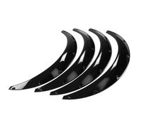 4Pcs 900mm 35in Flexible Car Front & Rear Fender Flares Extra Wide Body Wheel Arches Universal Élargisseur de l'aile Voiture Universel Voiture Garde Boue Roue Avant arrière Protège pour SUV