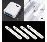 4PCS 9W Néon Tube Lampe Sèche Ongle UV Ampoule Gel Manucure