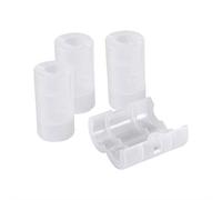 4PCS AA à la Taille C Adaptateurs de Batterie Support Switcher Converter Cases Box White 4 Pack