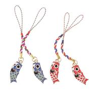 4PCS ACCESSOIRES DE TÉLÉPHONIE MOBILE PISP TÉLÉPHONE CHARM BAG LANCE CHARME CHARME STRAPE DE TROUPE MOBILE PENDANT MOBILE STRAPE CLÉ PENDANT JAPAPE