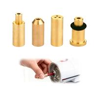 4Pcs adaptateurs de Recharge de gaz en Laiton (4 en 1) compatibles avec Certains briquets Rechargeables Type S.T. Dupont - Buses de différentes Tailles pièces de Rechange DIY (Jaune Rouge Vert Bleu)