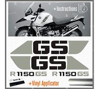 4pcs adhésif Compatible avec Les Motos R1150 GS BMW Motorrad R 1150 r1150gs (Noir/Argent)
