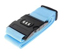 4Pcs Adjustable Rainbow Luggage Buckle with Password Lock Baggage Belts Strap Suitcase Packing Belt Accessories pour Voyager(BH123094-D)