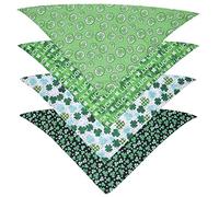 4pcs Adorable Chien Bib Kerchief Bandana écharpe pour Chiots Accessoires d'animaux de Compagnie légers et durables Design créatif imprimé pour Animaux de Compagnie à la Mode