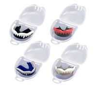 4pcs Adults Sports Mouth Kard pour la Boxe, le MMA, le Basket-ball, le Matériau EVA de Taille 3.2x2.8x1,2 Pouce, Garde de Broyage des Dents pour une Utilisation Nocturne