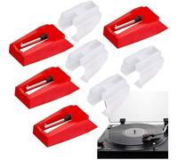 4Pcs Aiguille Diamant de Remplacement pour Tourne Disque PM Disques Vinyle LP Audio Platines Vinyle Lecteur Pièce de Rechange