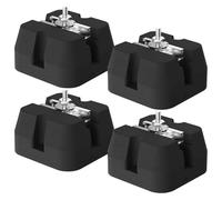 4pcs Air Conditioning Anti Vibration Pad Isolator Rubber Pad, Air Conditioning External Unit Anti Vibration Cushion, Floor Mount Base Kit, for Air Conditioner Heat Pump, Anti Slip Pad(9cm/3.5in)