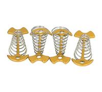 4pcs Aluminium Alliage en Acier Inoxydable Nails de Tente à Poisson avec Source pour Le Plancher de Planche étendu (Or)