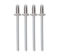 4PCS Aluminum Rosette Rivets High Strength Rustproof Long Lasting Replacement for AMC VIN DOOR TAG (Silver)