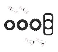 ̣ σ 4pcs Anneaux En Silicone Noir Accessoire De Gymnastique Pour Hommes Idéal Pour Les Jeux De Sport Et Les Décorations De Chambre, Cadeaux Pour Hommes