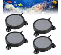 4pcs Aquarium Air Pierre Bulleur, Pierre à Bulles Microbulles pour Aquarium, Disque Diffuseur, pierre à bulles aquarium, diffuseur microbulles, Denses Microbulles pour étangs, Aquariums et Aquariums