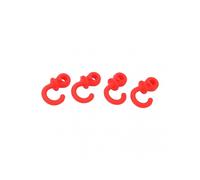 4Pcs Archery Bow String Silencers Monkey Tail Compound Bow String Stabilizer Shock Absorption for Ourdoor TrainingRed