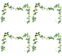 4pcs Artificial Rose DIY Decorative Bright Color Artificial Flowers for Wedding Party Home Decor