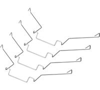 4pcs Attaches de Ventilateur pour Dissipateur de Chaleur de CPU, 10CM Attache de Fil de Type Crochet Supérieur pour Fixer le clips de Radiateur de CPU de Carte Mère PC