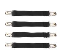 4Pcs Attaches Drap de Lit Housse Matelas Canapé Réglable Sangle Housse de Maintient Tendeur Draps Bretelles Noir