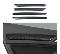 4PCS Autocollants de revêtement de portière de voiture en fibre de carbone Couvercle ABS Garniture Compatible avec Audi A3 8P(2013-2020) /S3 8P(2012-2020)/RS3 8P(2015-2020) Accessoires d'intérieur