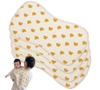 4pcs Baby Burp Totts, 10x20 Petit Bear Head Soft Absorbants Burp Tissu, Rags de coton multifonctionnels adaptés à la peau pour les bébés nouveau-nés.
