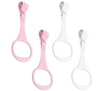 4pcs Baby Pull Up Anneaux, 2 couleurs PlayPen Pull Up Anneaux, suspendu accessoires de berceau d'assistant de marche en plastique pour l'outil d'entraînement pour les enfants pour bébé.