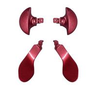 4Pcs Back Paddles for PS5 DualSense Edge Controller, Replacement Rear Paddles for PS5 Edge Controller Rear Parts,Interchangeable Metal Rear for PS5 Edge Controller (Red)
