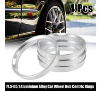 4pcs Bague de Centrage Aluminium Alliage Voiture Hub Centrique Anneaux 71,5mm à 65,1 mm