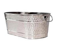 4pcs baignoire de boisson alimentaire SAFE SAFANT GALVANISE TIM avec poignées 15qt Champagne seau Rust résistant