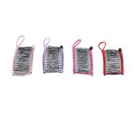 4pcs Banana Coiffes Clips pour femmes 20 dents Clincher vintage peigne à banane Grip Pas de pli Clips de cheveux pour épaisses coiffures bouclées ondulées