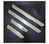 4pcs Barre de Seuil en Acier Inoxydable pour Voiture pour Volkswagen Touareg II (7P) 2010-2015, Porte Voiture Plinthes Bienvenue PéDale Acier Inoxydable Seuil